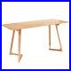 1 Piece Solid Wood Dining Table 59 31.5 Mid Century Modern Oak Kitchen Table