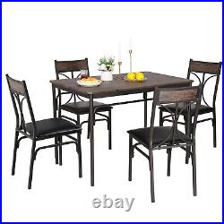 3/5 Piece Dining Table Set Chairs Home Kitchen Breakfast Wood Top Dinette Table