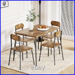 3/5 Piece Dining Table Set Chairs Wood Dinette Table for Home Kitchen Breakfast