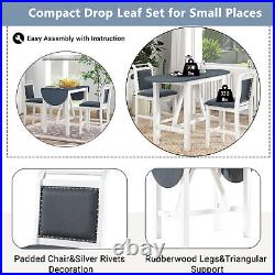 3 Piece Dining Table Set Table and 2 Chair Home Kitchen Breakfast Furniture US