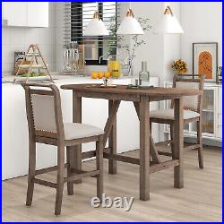 3 Piece Dining Table Set Table and 2 Chairs Home Kitchen Breakfast Furniture New