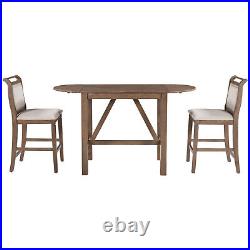 3 Piece Dining Table Set Table and 2 Chairs Home Kitchen Breakfast Furniture New