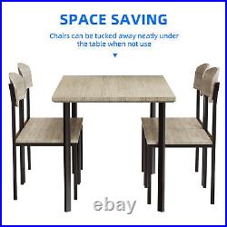 42'' 5 Piece Dining Table Set with4 Chairs Home Kitchen Breakfast Dinette Table