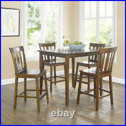 5 Piece Counter Height Dining Table And Chairs Set Bar Pub Kitchen Contemporary