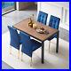 5 Piece Dining Set with 4 High Back Dining Chair Dining Table for Kitchen Room