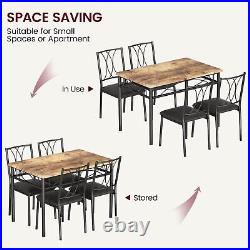 5 Piece Dining Table Chairs Set Solid Wood Kitchen Breakfast Dinette Furniture