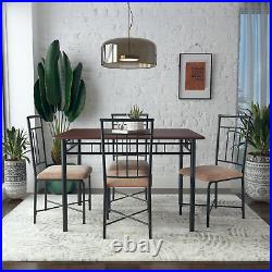 5 Piece Dining Table Set 4 Chair Kitchen Room Breakfast NEW