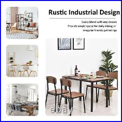 5 Piece Dining Table Set Modern Counter Height Dining Table and Chairs Set