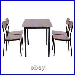 5 Piece Dining Table Set Modern Counter Height Dining Table and Chairs Set