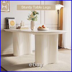 5 Piece Dining Table Set Modern Kitchen Table with4 Chairs Breakfast White Table