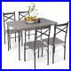 5-Piece Dining Table Set Modern Rectangular Dining Table & 4 Dining Chairs Set