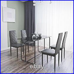 5-Piece Dining Table Set, Rectangle Dining Table Set, for Dining Room, Kitchen