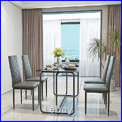 5-Piece Dining Table Set, Rectangle Dining Table Set, for Dining Room, Kitchen