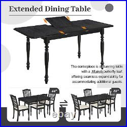5 Piece Dining Table Set Table and 4 Chair Home Kitchen Breakfast Furniture US