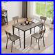 5 Piece Dining Table Set Table with 4 Chair Home Breakfast Furniture US