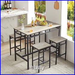 5 Piece Dining Table Set Table with 4 Chairs Home Kitchen Breakfast Furniture US