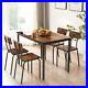 5 Piece Dining Table Set Tables with 4 Chairs Kitchen Breakfast Furniture US