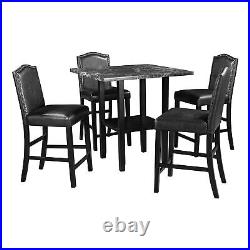 5-Piece Dining Table Set With4 Chairs For 4 Person Home Kitchen Decoration New