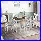 5 Piece Dining Table Set Wood Table and 4 Chair Kitchen Breakfast Furniture