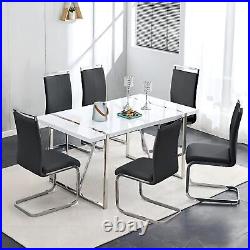 5 Piece Dining Table Set for Dining Room, Kitchen Table and Chairs Set for 4, Me
