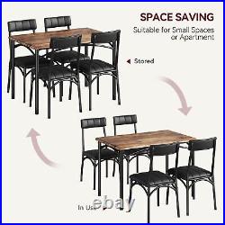 5 Piece Dining Table Set with 4 Chairs Home Kitchen Breakfast Dinette Table US
