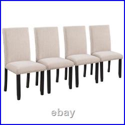 5 Piece Kitchen Dining Table Set with 4 Thicken Cushion Dining Chairs