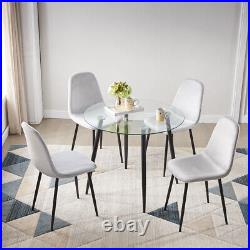 5 Pieces Dining Table Set Kitchen Set Table and Chairs Sets Upholstered Chair