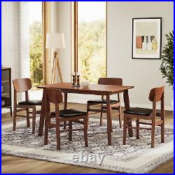 5 Pieces Dining Table Set Wood Table with 4 Chairs for Home Kitchen Furniture