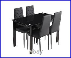 5-piece dining table set, dining table and chair for 4