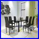 7-piece dining table set dining table and chair