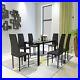 7-piece dining table set, dining table and chair