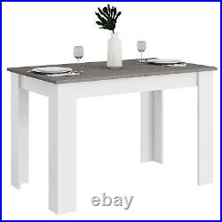 Costway 47 Kitchen Dining Table Dining Table for Small Space Dark Gray