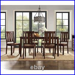 Dining Room Table Set 7 Piece Contemporary Wooden Kitchen Table and Chair Set