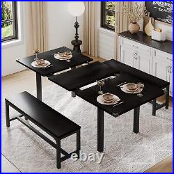 IPormis 5-Piece Dining Table Set for 4-8 People, Extendable Kitchen Table Set