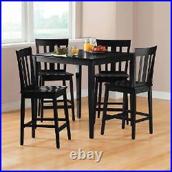Mainstays 5 Piece Mission Counter Height Dining Set, Including Table & 4 Chairs