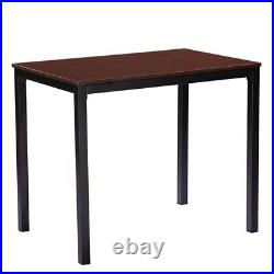 Simple Wood Grain 75cm High Three-Piece Dining Table And Chair