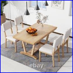 TOPMAX Farmhouse 5-Piece Wood Counter Height Dining Table