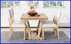 TOPMAX Farmhouse 5-Piece Wood Counter Height Dining Table